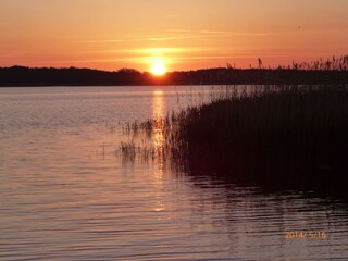 Sonnenuntergang überm Achterwasser