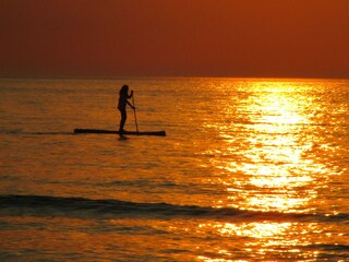 Standup paddling am Weststrand