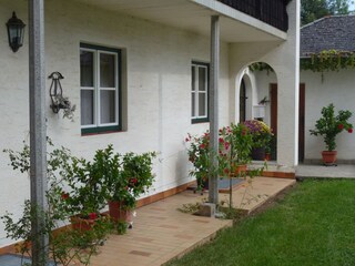front of the house
