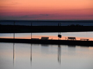 Sonnenuntergang in der Familienlagune