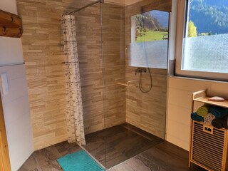 big open shower