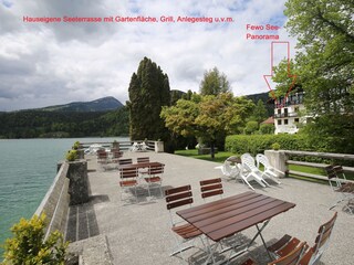 riesiger, hauseigenen See-Terrasse &