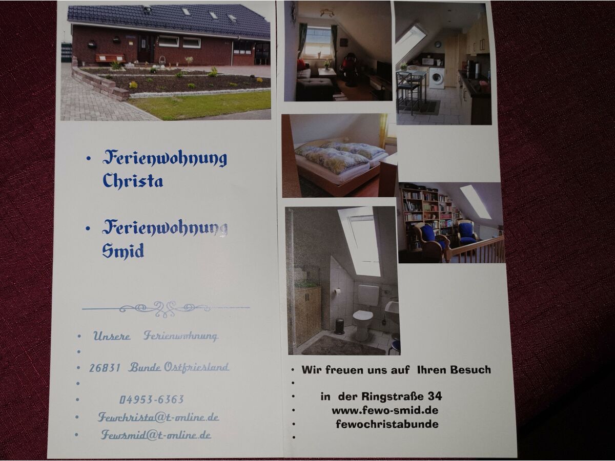 Ferienwohnung Bunde Grundriss 26