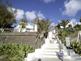 Treppe zum Strand / Eingang Torre 1 + 4 und 5