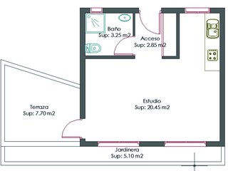 Appartement de vacances Costa Calma Plan d'étage 18