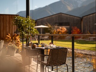 Frühstück auf der Panoramaterrasse