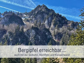 Viele Bergtouren möglich