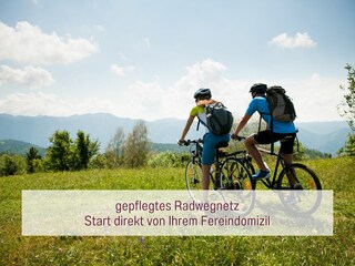 viele Radtouren direkt von Ihrem Fereindomizil aus