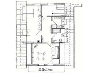 Der Grundriss der Ferienwohnung