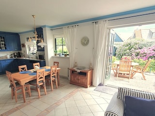 Wohnraumausblick Terrasse/Garten