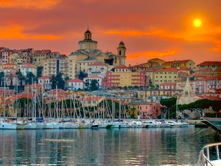 Porto Maurizio Harbour at sunset