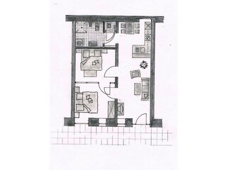 Grundriss FeWo 3 Behinderten gerecht