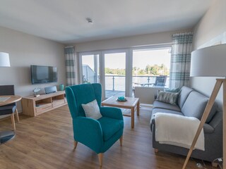 Wohnraum mit Blick auf die Schlei