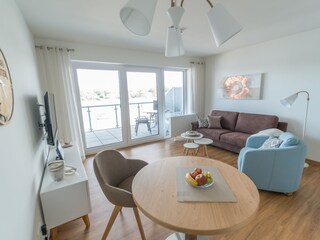 Wohnraum mit Blick auf die Schlei