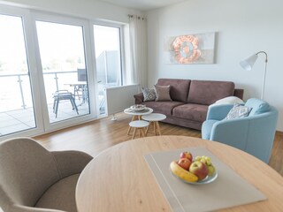 Gemütliche Möbelierung