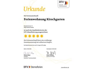 5 Sterne Ferienunterkunft - Deutscher Tourismusverband