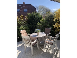 Gemütliche Sitzecke auf der Terrasse