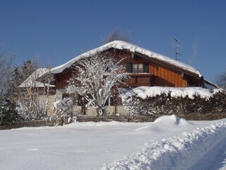 Haus im Winter