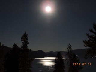 Blick vom Haus , Vollmond