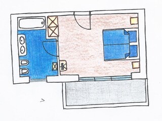 das blaue Zimmer