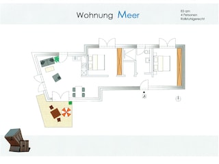 Ferienwohnung Juist Grundriss 10
