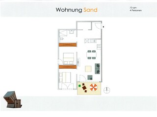 Ferienwohnung Juist Grundriss 8