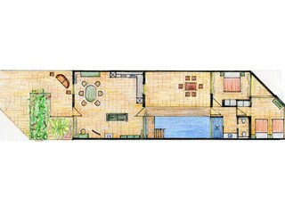 Villa Costa Calma Pianta del piano 41