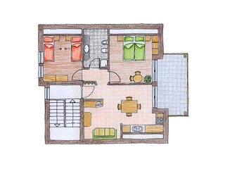 Appartamento per vacanze Pfunders Pianta del piano 42