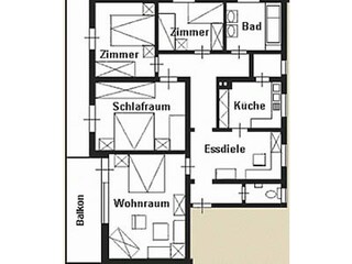 Apartamento de vacaciones Garmisch-Partenkirchen Plano de planta 26