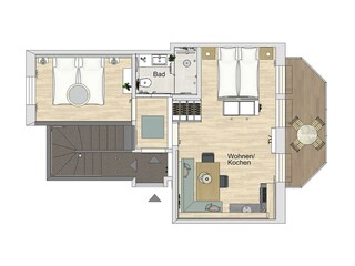 Ferienwohnung Norddeich Grundriss 42