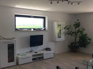 Wohnzimmer mit Panorama Fenster