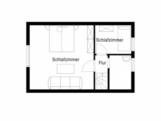 Grundriss der Försterei oben