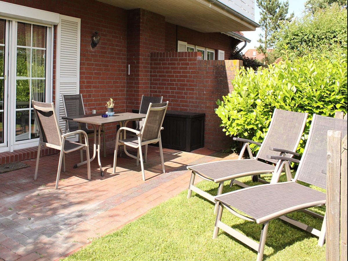 Ferienwohnung Möwe - Aussenansicht Terrasse