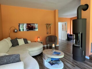 Wohnbereich mit Kaminofen