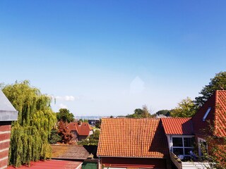 Ausblick vom Hafenloft auf die Ostsee