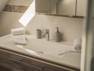 Badezimmer in FeWo Amethyst.