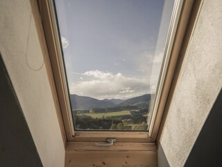 Mountain views from the Amethyst apartment.
