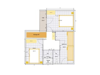 Casa per le vacanze Gruissan Pianta del piano 28