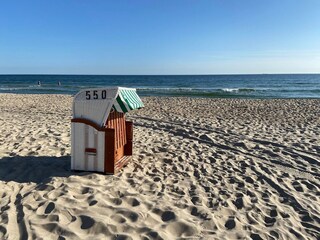 Eigener Strandkorb am Meer