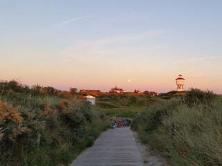 Vom Strand Richtung Wasserturm