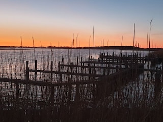 Abendstimmung am Boddenhafen