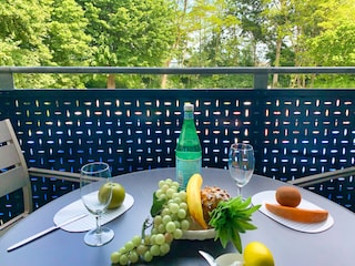 Strandpalais Ferienwohnung 12 - einer von zwei Balkonen