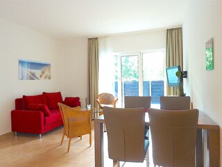 Strandpalais Ferienwohnung 12 -  Wohnzimmer