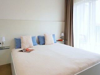 Strandpalais Ferienwohnung 13 - Schlafzimmer