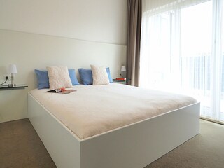 Strandpalais Ferienwohnung 13 - Schlafzimmer