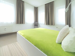 Strandpalais Ferienwohnung 13 - zweites Schlafzimmer