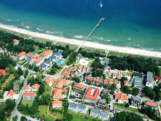 Strandpalais in Strandlage - Luftaufnahme