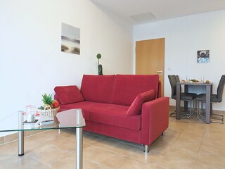 Strandpalais Ferienwohnung 15 -  Wohnzimmer
