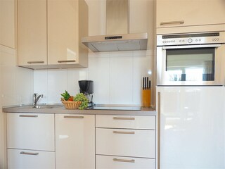 Strandpalais Ferienwohnung 17 - moderne Küchenzeile