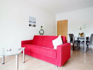 Strandpalais Ferienwohnung 21 -  Wohnzimmer